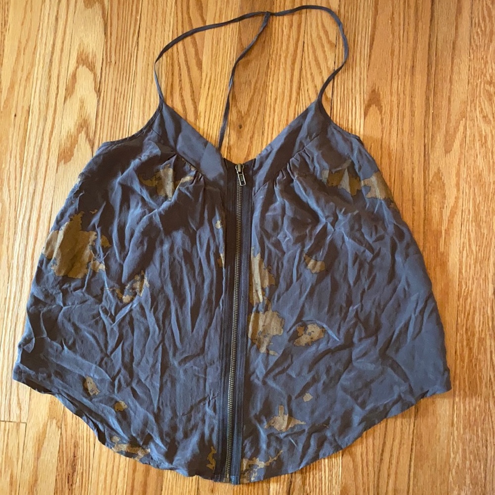 Zip up tank top